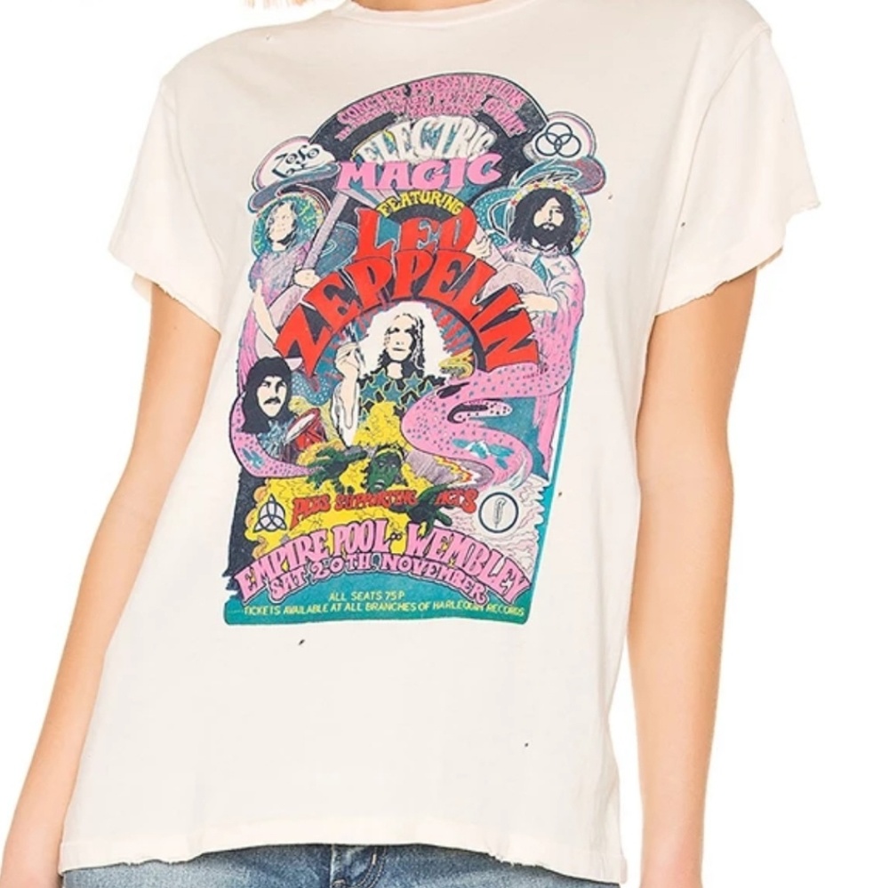 🎸🎶LED ZEPPELIN MAGIC SPELL BOHO GYPSY TOP~M~NWT - Picture 1 of 8